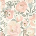 Nuwallpaper Rose Peachy Keen Peel & Stick Wallpaper Pink NUS3829